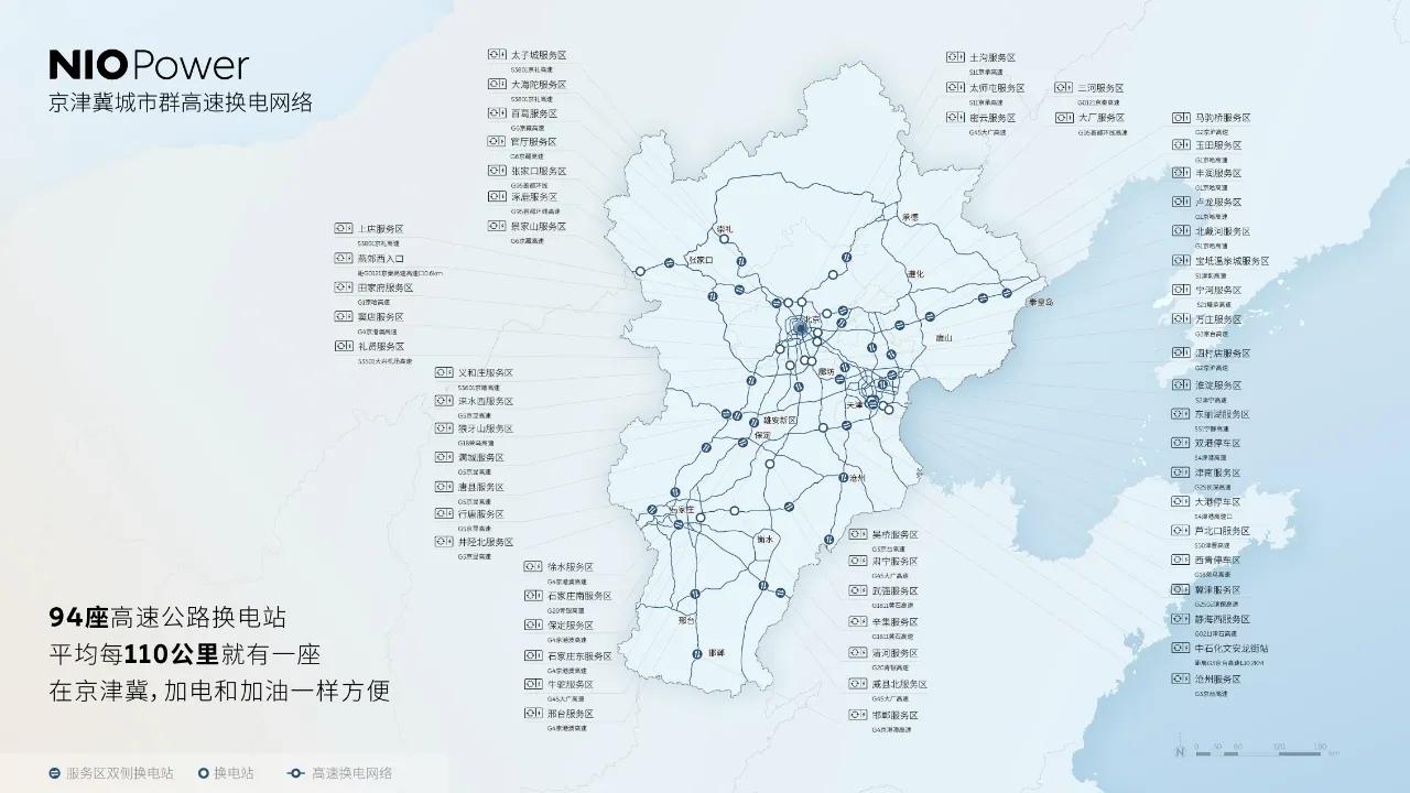 16個(gè)區(qū)全覆蓋!蔚來(lái)能源實(shí)現(xiàn)天津換電縣縣通